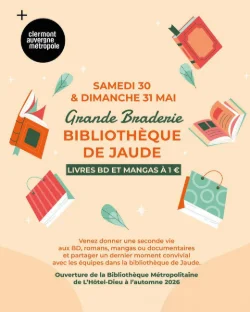 Clermont-Ferrand : 35 000 livres à 1 euro à la médiathèque de Jaude les 30 et 31 mai