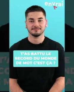 SARU 2S bat le record du monde de mots en 1 minute sur En Vrai