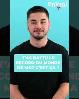 SARU 2S bat le record du monde de mots en 1 minute sur En Vrai